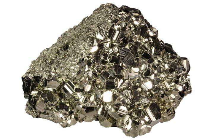 Gleaming Pyrite Crystal Cluster - Peru #106851